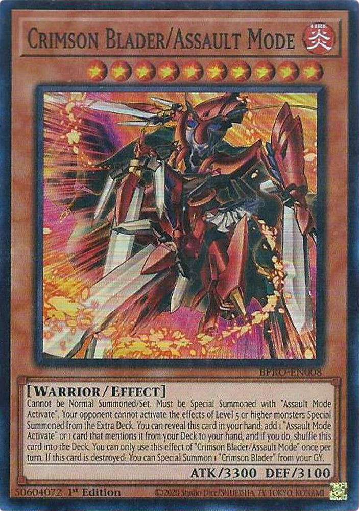 Crimson Blader/Assault Mode [BPRO-EN008] Super Rare Yu-Gi-Oh!