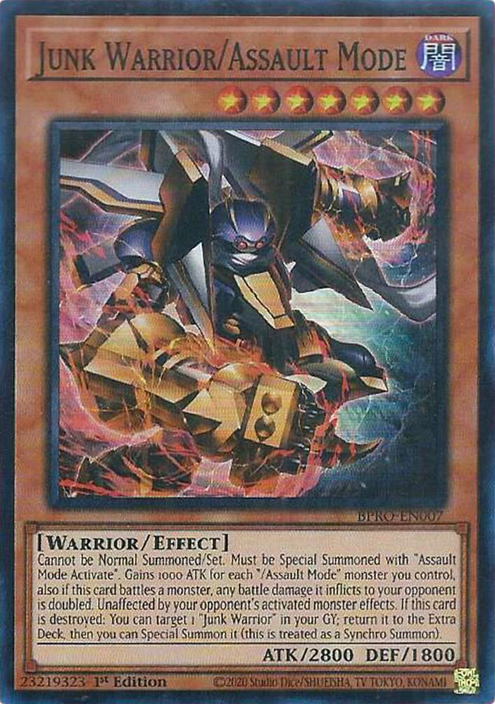 Junk Warrior/Assault Mode [BPRO-EN007] Super Rare Yu-Gi-Oh!