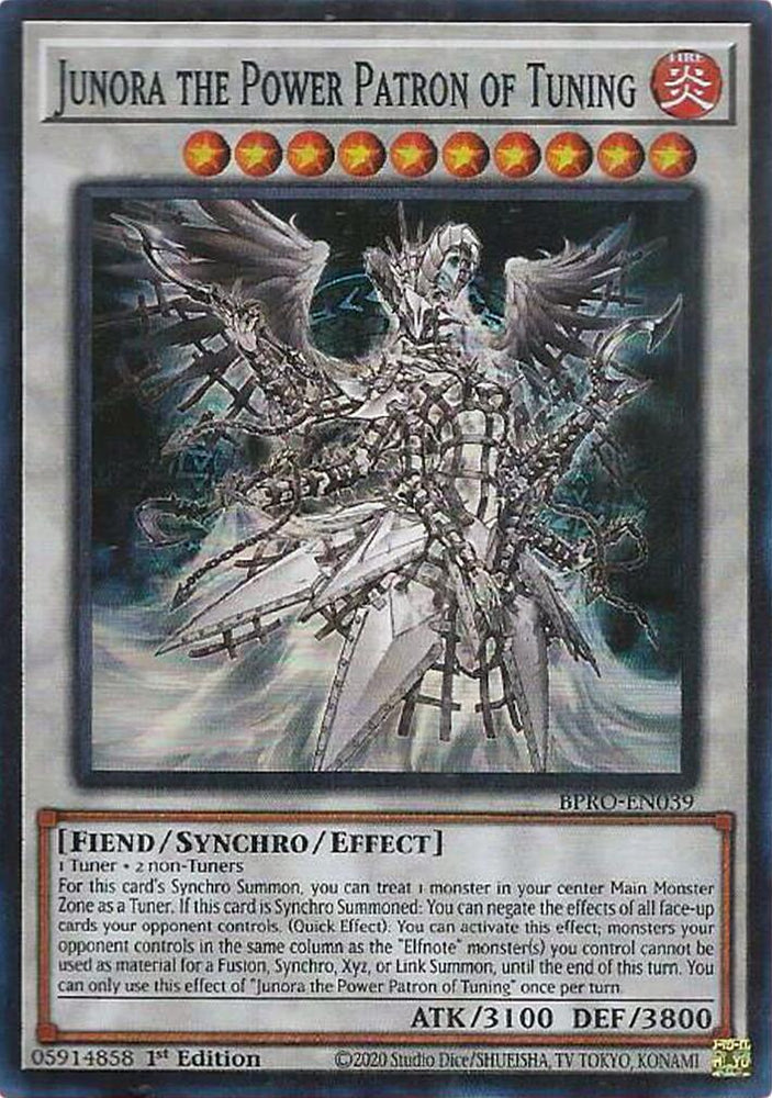 Junora the Power Patron of Tuning [BPRO-EN039] Super Rare Yu-Gi-Oh!