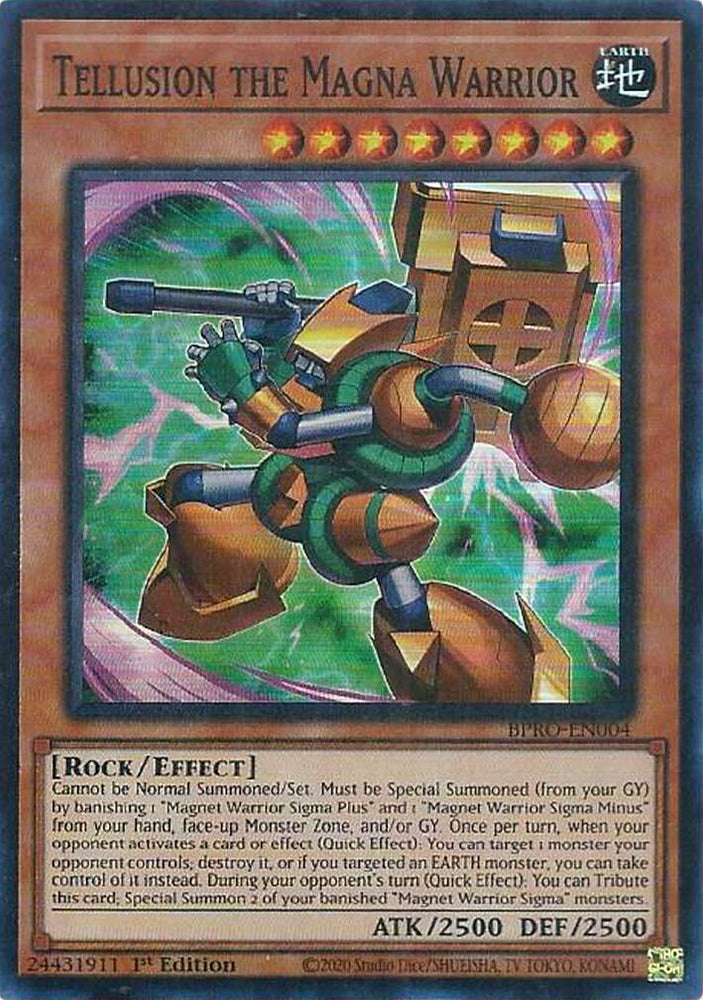 Tellusrion the Magna Warrior [BPRO-EN004] Super Rare Yu-Gi-Oh!