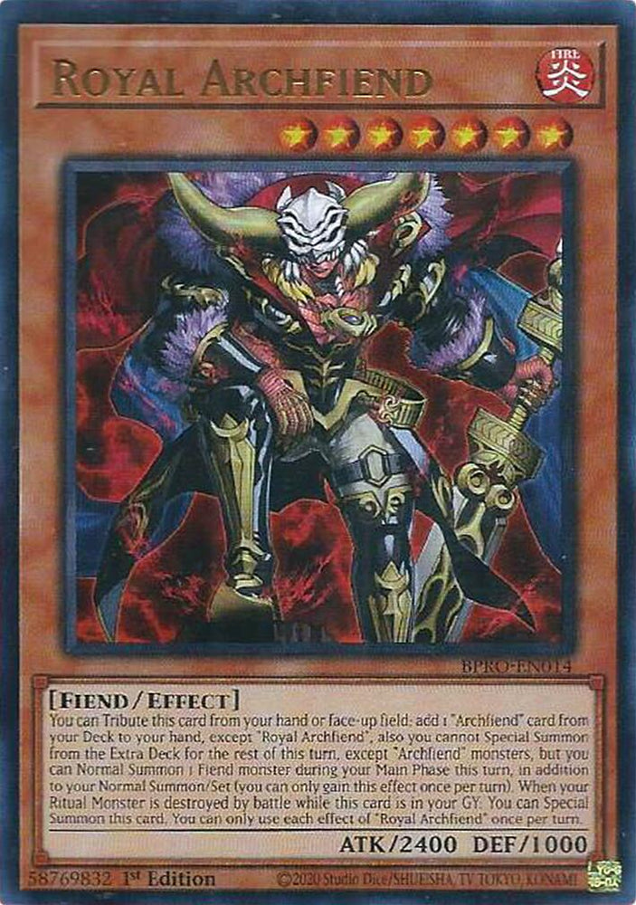 Royal Archfiend [BPRO-EN014] Ultra Rare Yu-Gi-Oh!