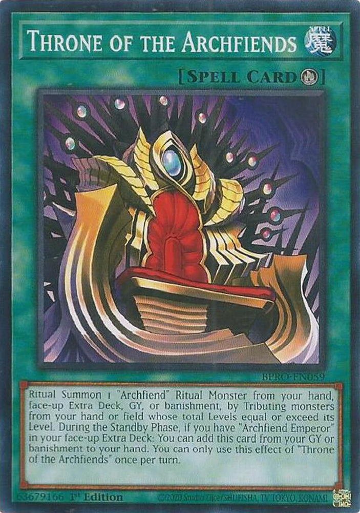Throne of the Archfiends [BPRO-EN059] Common Yu-Gi-Oh!