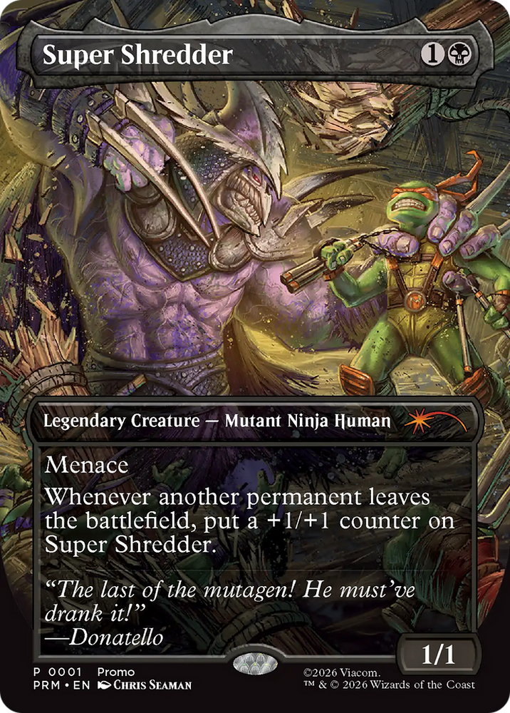 Super Shredder (Borderless) [Spotlight Series] Magic: The Gathering