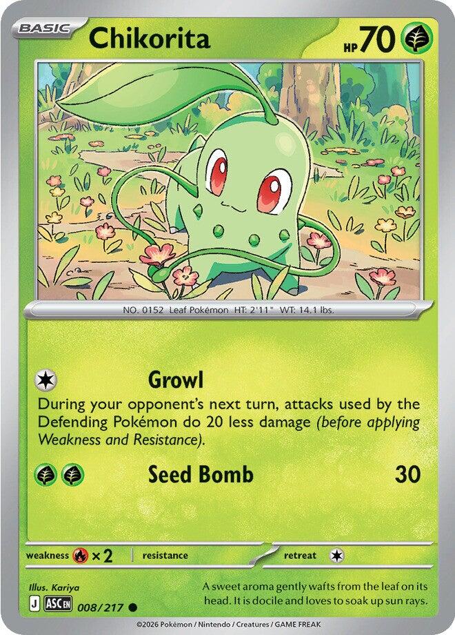 Chikorita (008/217) [Mega Evolution: Ascended Heroes] Pokémon