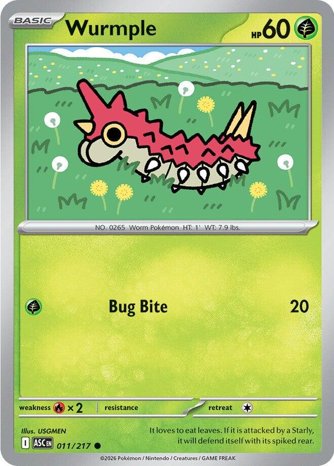 Wurmple (011/217) [Mega Evolution: Ascended Heroes] Pokémon