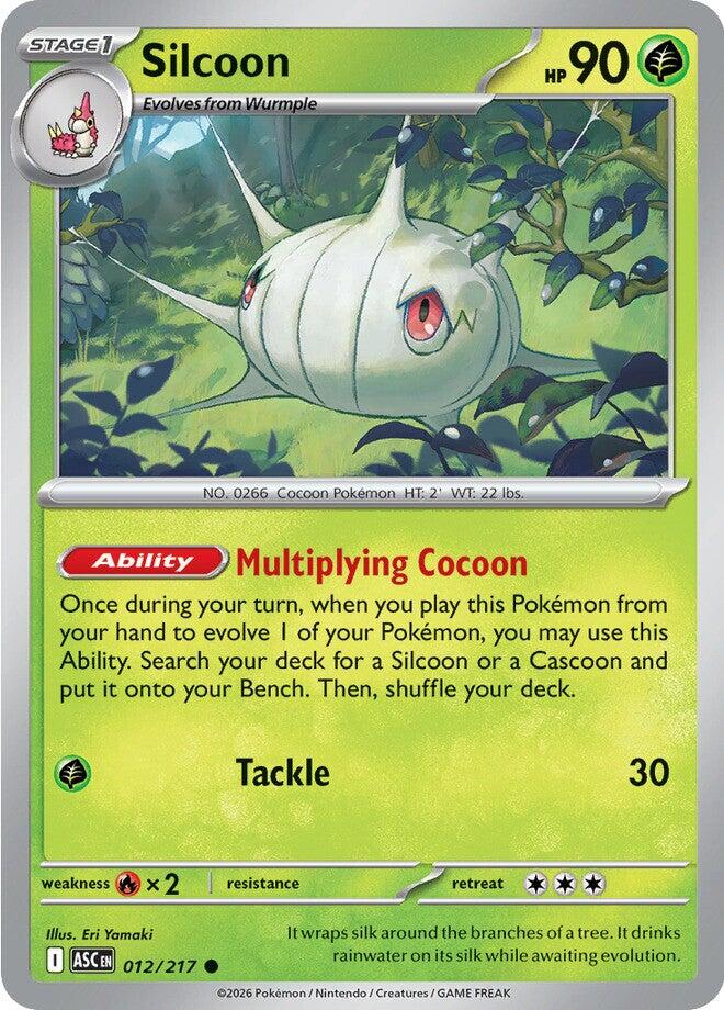 Silcoon (012/217) [Mega Evolution: Ascended Heroes] Pokémon