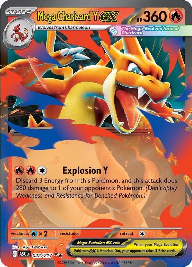 Mega Charizard Y ex (022/217) [Mega Evolution: Ascended Heroes] Pokémon