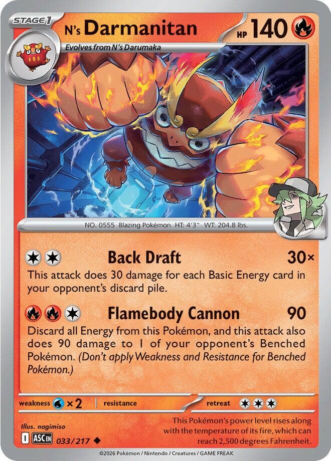 N's Darmanitan (033/217) [Mega Evolution: Ascended Heroes] Pokémon