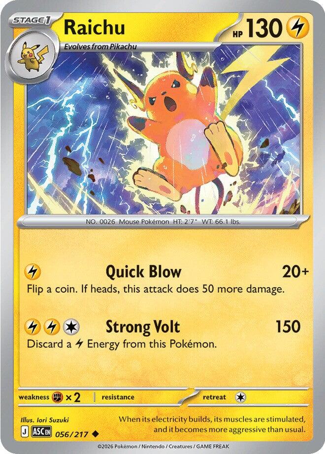 Raichu (056/217) [Mega Evolution: Ascended Heroes] Pokémon