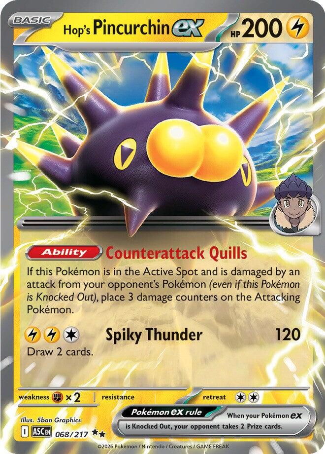 Hop's Pincurchin ex (068/217) [Mega Evolution: Ascended Heroes] Pokémon
