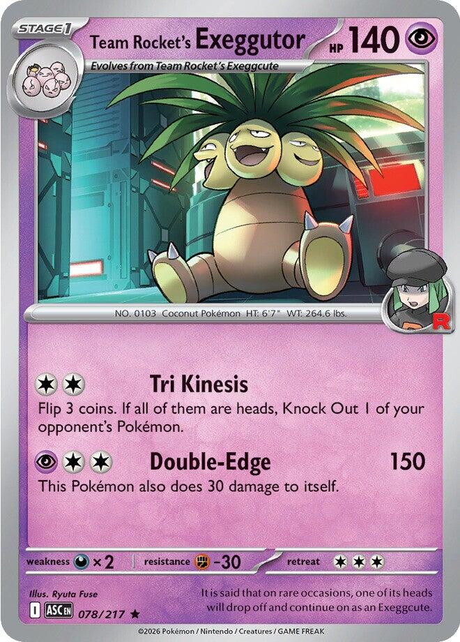 Team Rocket's Exeggutor (078/217) [Mega Evolution: Ascended Heroes] Pokémon