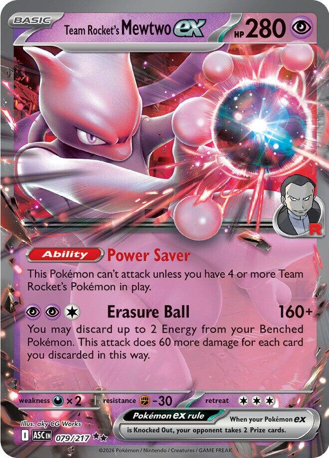 Team Rocket's Mewtwo ex (079/217) [Mega Evolution: Ascended Heroes] Pokémon