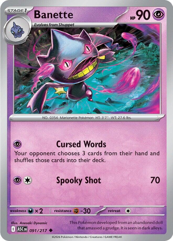 Banette (091/217) [Mega Evolution: Ascended Heroes] Pokémon
