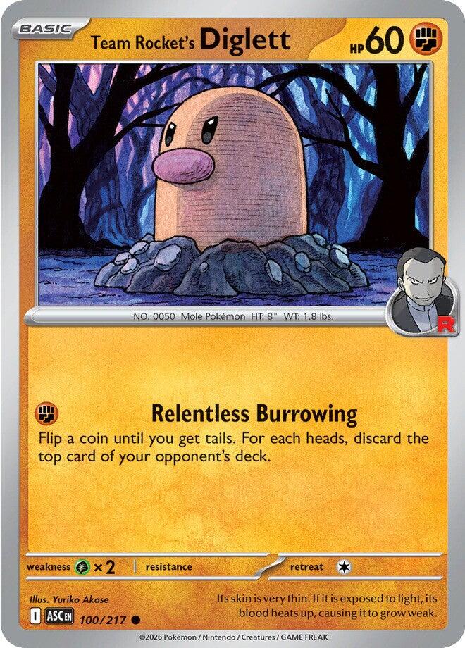Team Rocket's Diglett (100/217) [Mega Evolution: Ascended Heroes] Pokémon