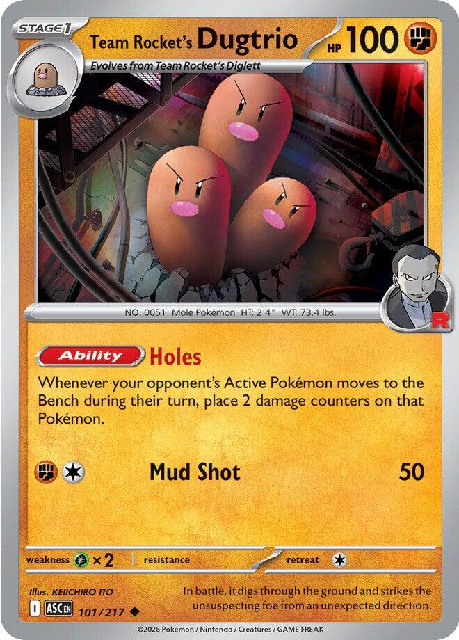 Team Rocket's Dugtrio (101/217) [Mega Evolution: Ascended Heroes] Pokémon