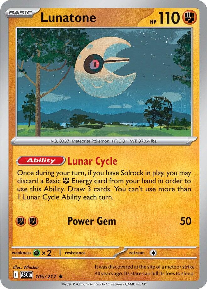 Lunatone (105/217) [Mega Evolution: Ascended Heroes] Pokémon