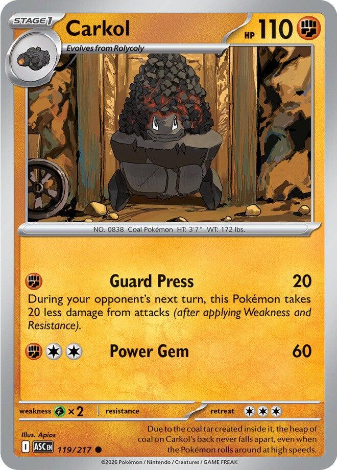 Carkol (119/217) [Mega Evolution: Ascended Heroes] Pokémon