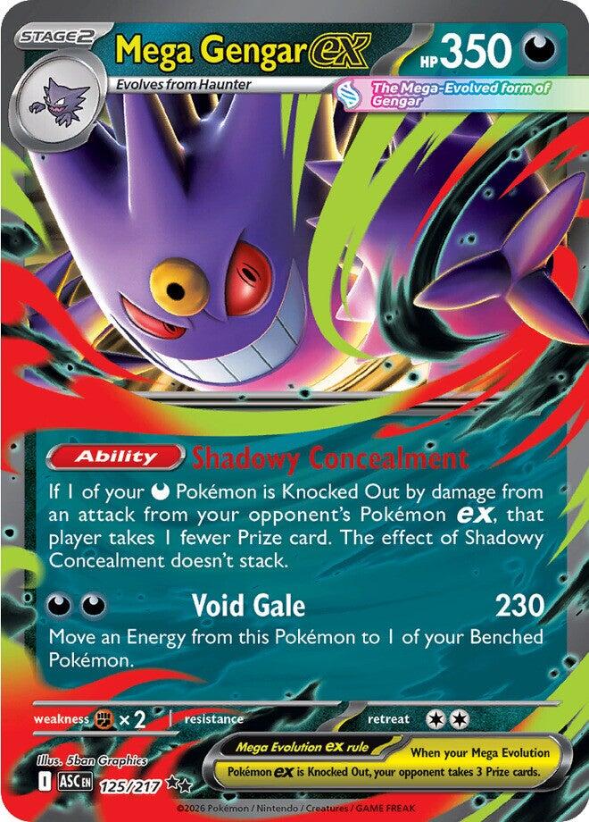 Mega Gengar ex (125/217) [Mega Evolution: Ascended Heroes] Pokémon
