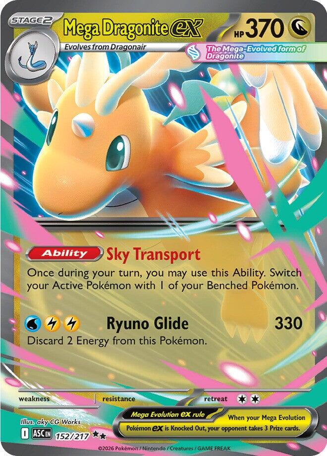 Mega Dragonite ex (152/217) [Mega Evolution: Ascended Heroes] Pokémon