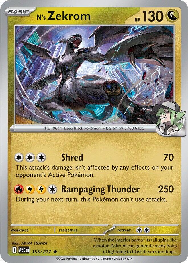 N's Zekrom (155/217) [Mega Evolution: Ascended Heroes] Pokémon