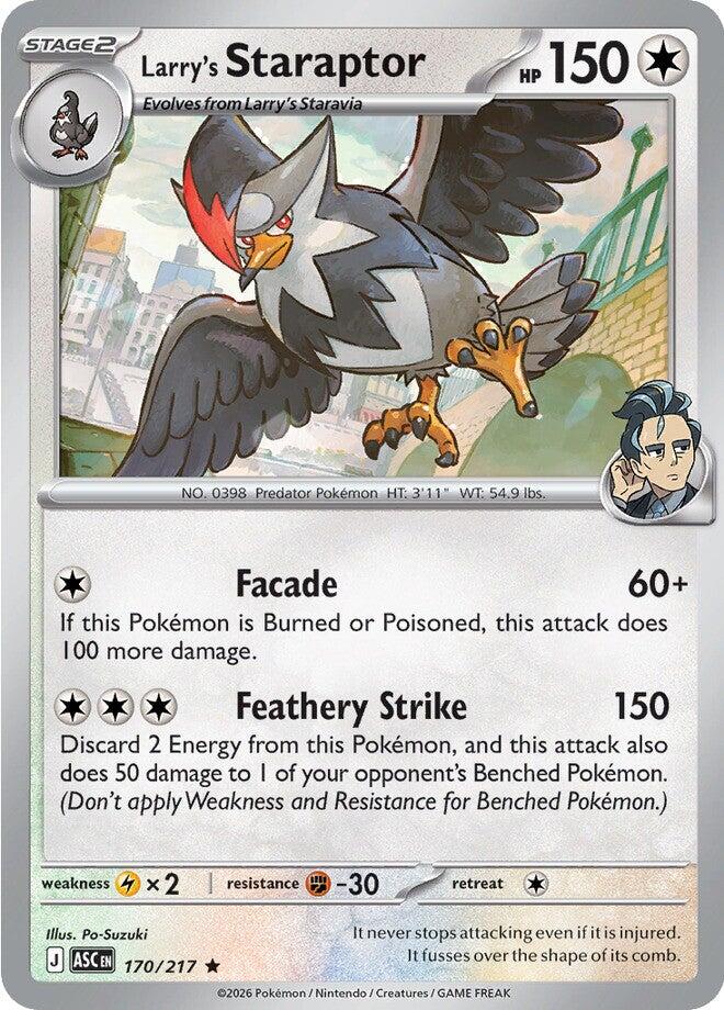 Larry's Staraptor (170/217) [Mega Evolution: Ascended Heroes] Pokémon