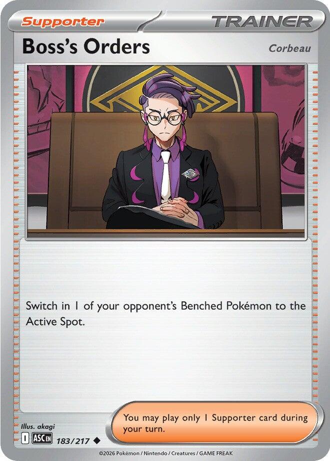 Boss's Orders [Corbeau] - 183/217 [Mega Evolution: Ascended Heroes] Pokémon