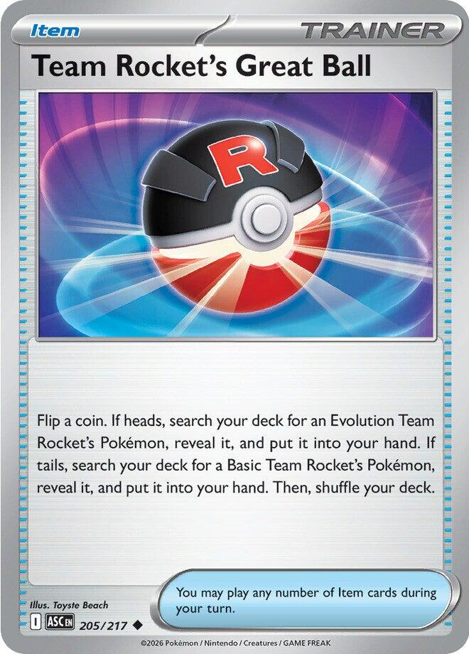 Team Rocket's Great Ball (205/217) [Mega Evolution: Ascended Heroes] Pokémon