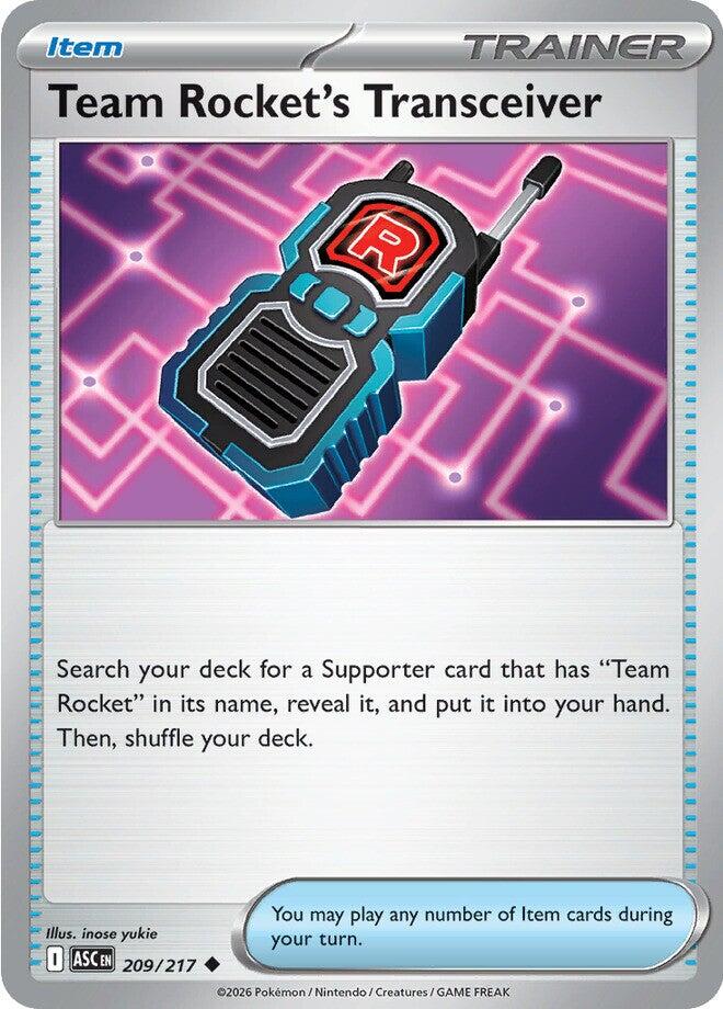 Team Rocket's Transceiver (209/217) [Mega Evolution: Ascended Heroes] Pokémon