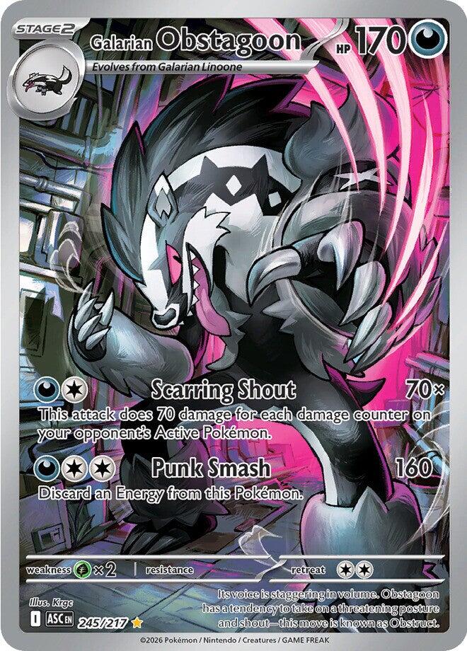 Galarian Obstagoon (245/217) [Mega Evolution: Ascended Heroes] Pokémon