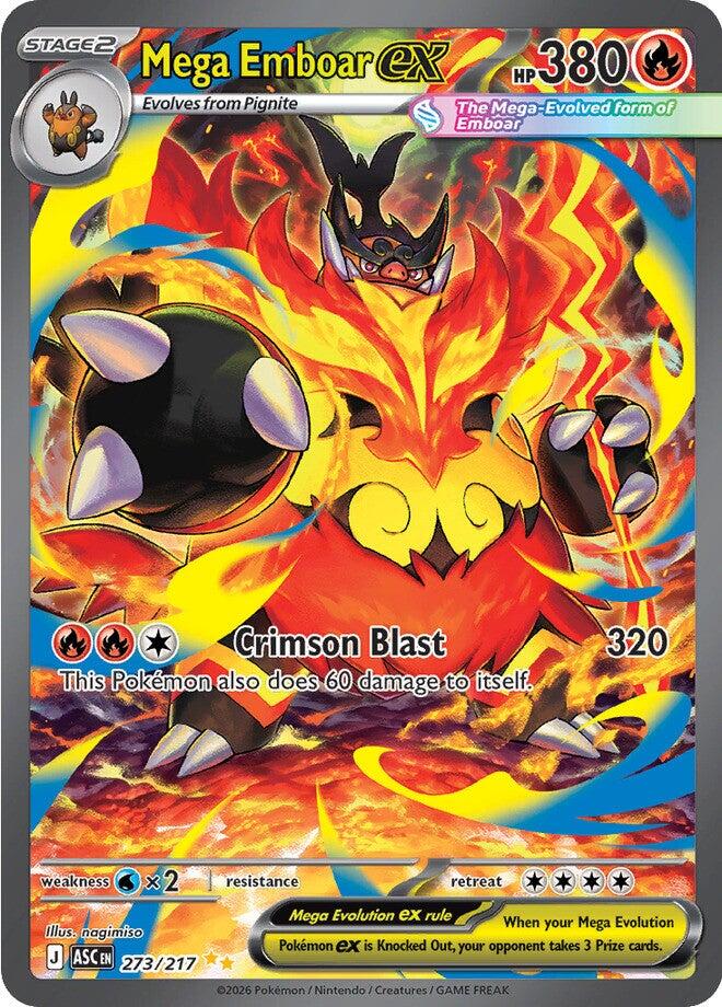 Mega Emboar ex (273/217) [Mega Evolution: Ascended Heroes] Pokémon