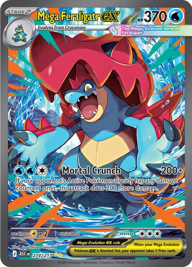 Mega Feraligatr ex (274/217) [Mega Evolution: Ascended Heroes] Pokémon
