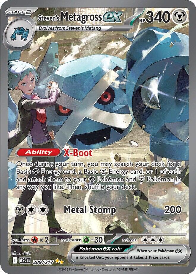 Steven's Metagross ex (289/217) [Mega Evolution: Ascended Heroes] Pokémon