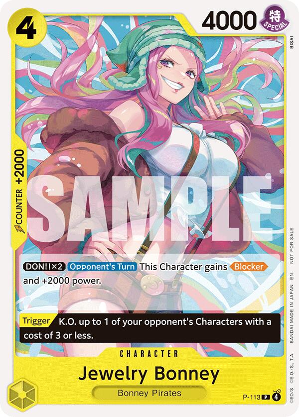 Jewelry Bonney (Heroines Battle Pack) [One Piece Promotion Cards] Bandai