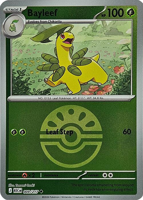 Bayleef (009/217) (Friend Ball) [Mega Evolution: Ascended Heroes] Pokémon