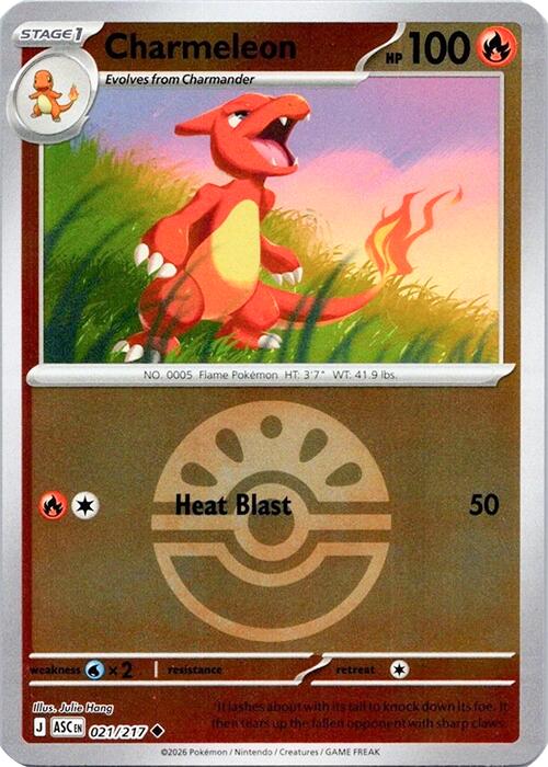 Charmeleon (021/217) (Quick Ball) [Mega Evolution: Ascended Heroes] Pokémon