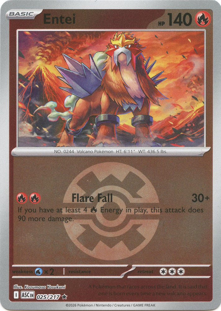 Entei (025/217) (Quick Ball) [Mega Evolution: Ascended Heroes] Pokémon