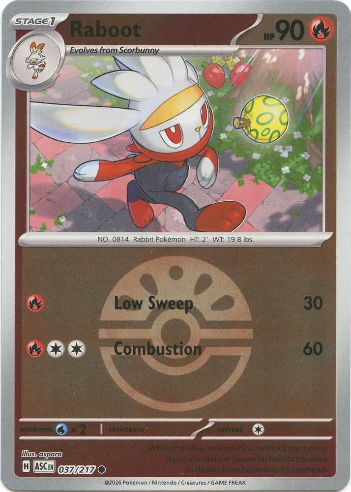 Raboot (037/217) (Friend Ball) [Mega Evolution: Ascended Heroes] Pokémon