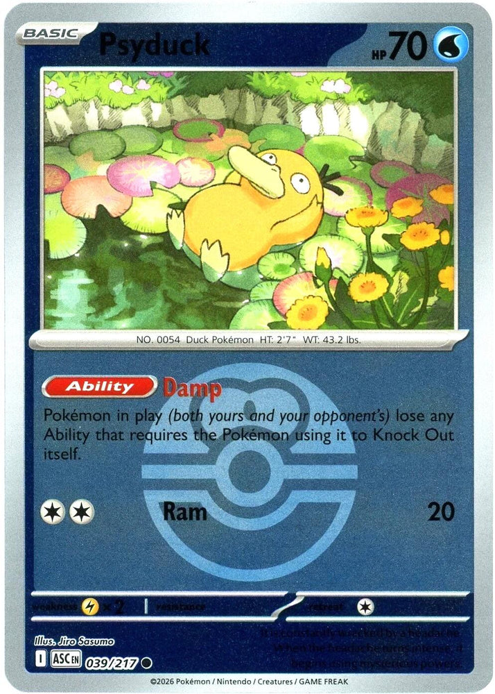 Psyduck (039/217) (Love Ball) [Mega Evolution: Ascended Heroes] Pokémon