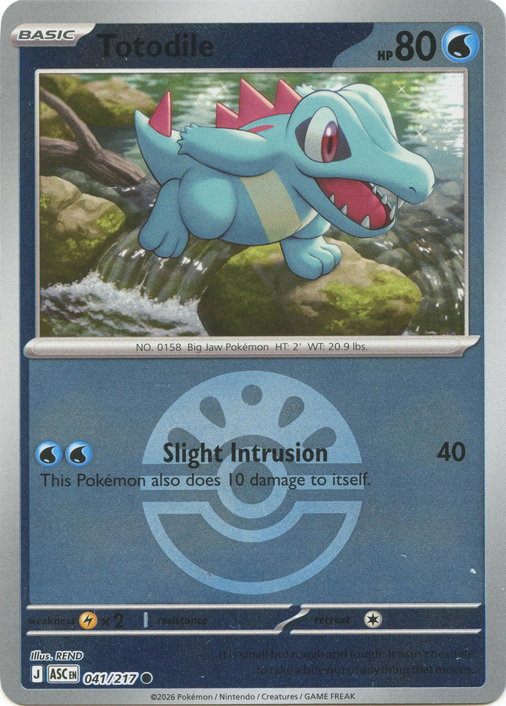 Totodile (041/217) (Friend Ball) [Mega Evolution: Ascended Heroes] Pokémon
