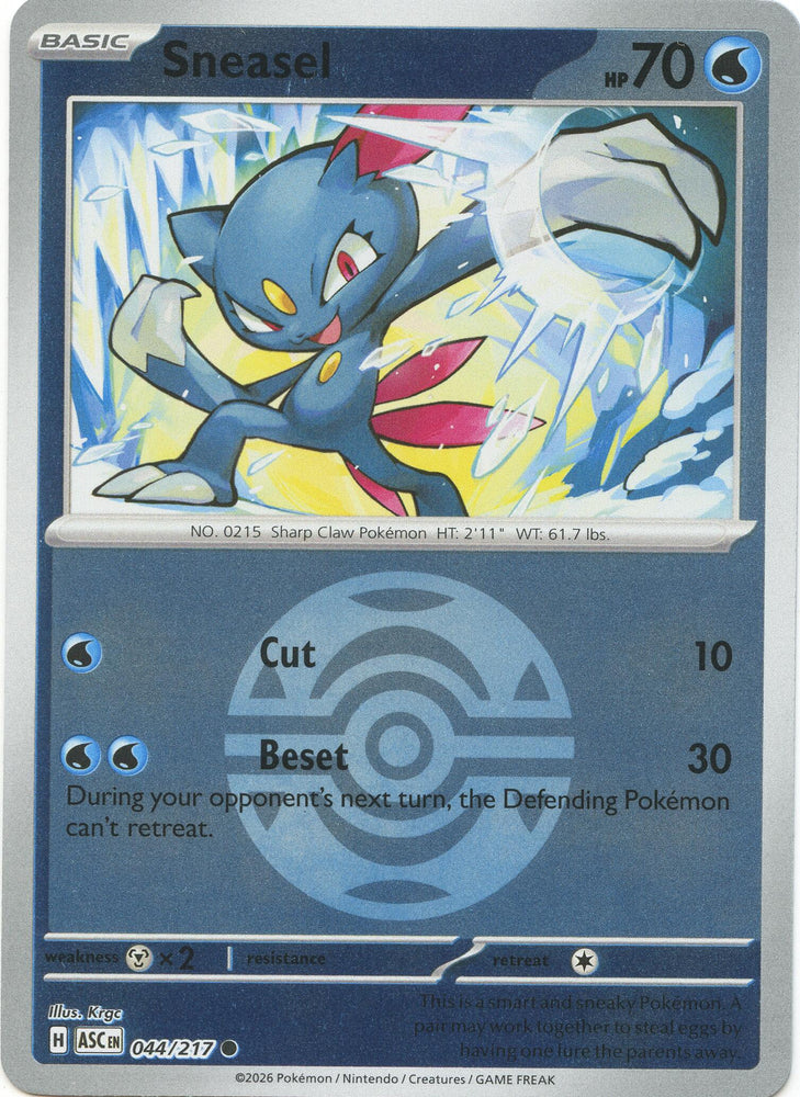 Sneasel (044/217) (Dusk Ball) [Mega Evolution: Ascended Heroes] Pokémon