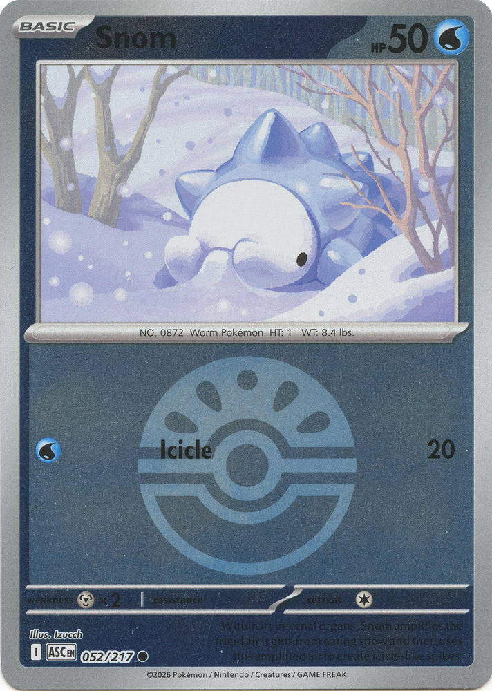 Snom (052/217) (Friend Ball) [Mega Evolution: Ascended Heroes] Pokémon