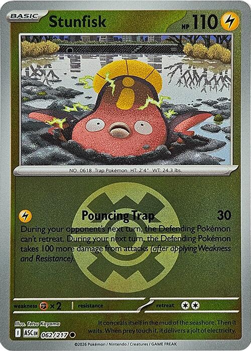 Stunfisk (062/217) (Quick Ball) [Mega Evolution: Ascended Heroes] Pokémon