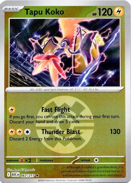 Tapu Koko (067/217) (Quick Ball) [Mega Evolution: Ascended Heroes] Pokémon