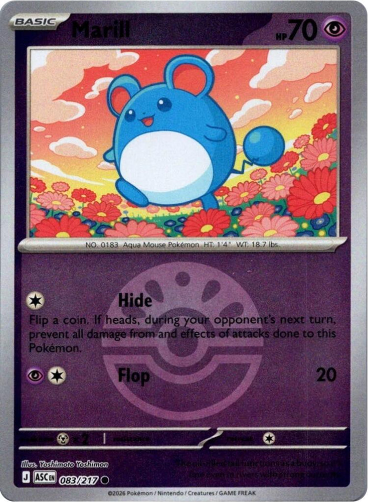 Marill (083/217) (Friend Ball) [Mega Evolution: Ascended Heroes] Pokémon