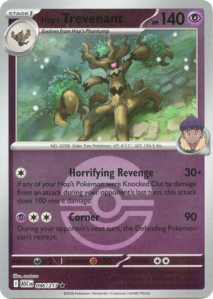 Hop's Trevenant (096/217) (Poke Ball) [Mega Evolution: Ascended Heroes] Pokémon