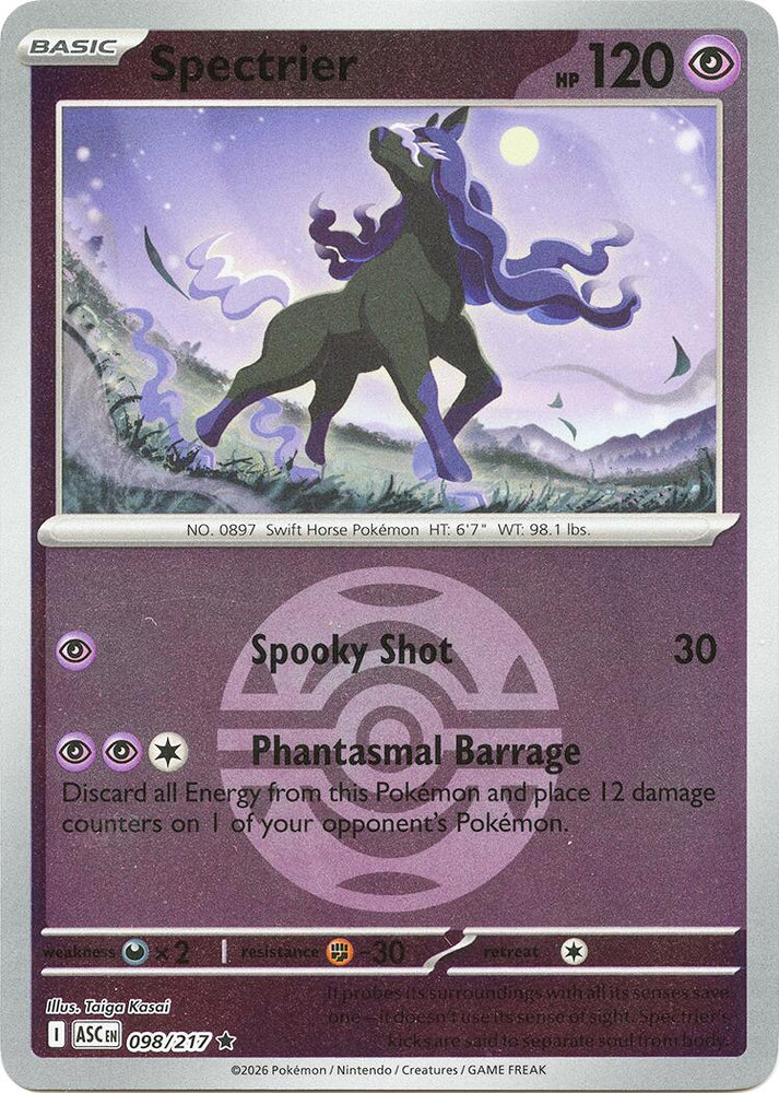 Spectrier (098/217) (Dusk Ball) [Mega Evolution: Ascended Heroes] Pokémon