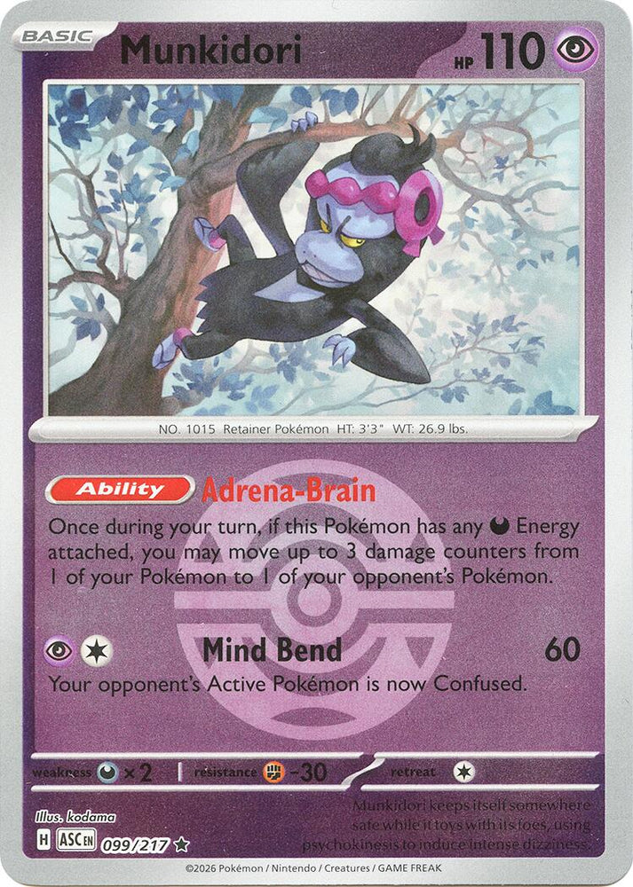 Munkidori (099/217) (Dusk Ball) [Mega Evolution: Ascended Heroes] Pokémon