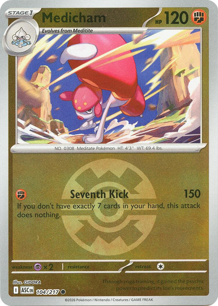 Medicham (104/217) (Quick Ball) [Mega Evolution: Ascended Heroes] Pokémon