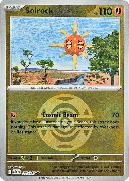 Solrock (106/217) (Dusk Ball) [Mega Evolution: Ascended Heroes] Pokémon