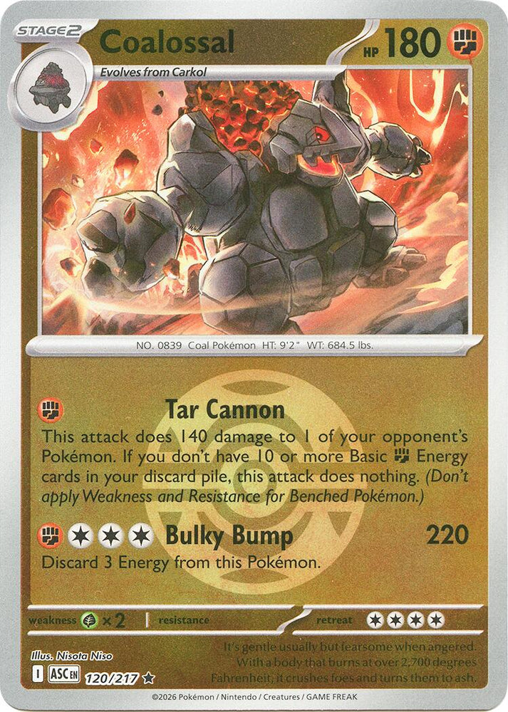 Coalossal (120/217) (Dusk Ball) [Mega Evolution: Ascended Heroes] Pokémon